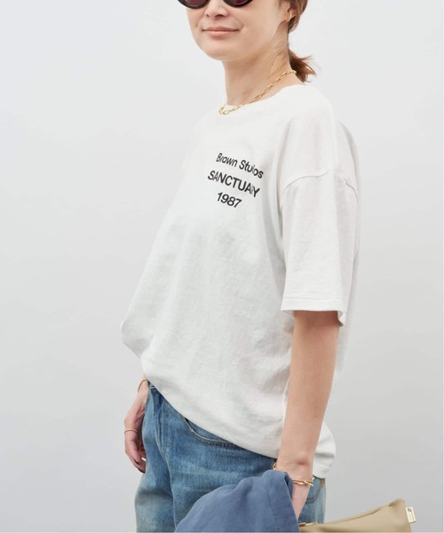 Deuxieme Classe(ドゥーズィエムクラス)の「追加【BRAWN/ブラウン】 LOGO Tシャツ(Tシャツ/カットソー・レディース・ブラック/ホワイト・FREE)」の16枚目の写真