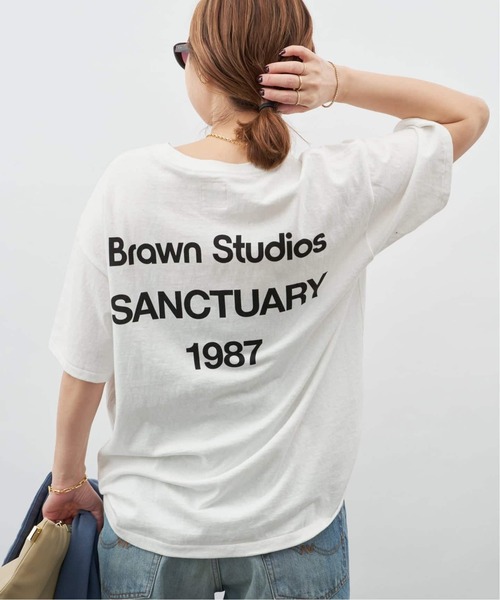 Deuxieme Classe(ドゥーズィエムクラス)の「追加【BRAWN/ブラウン】 LOGO Tシャツ(Tシャツ/カットソー・レディース・ブラック/ホワイト・FREE)」の17枚目の写真