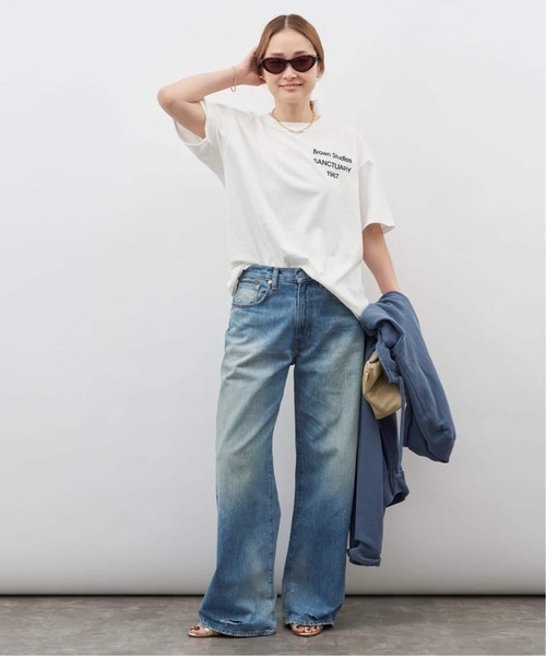 Deuxieme Classe(ドゥーズィエムクラス)の「追加【BRAWN/ブラウン】 LOGO Tシャツ(Tシャツ/カットソー・レディース・ブラック/ホワイト・FREE)」の18枚目の写真