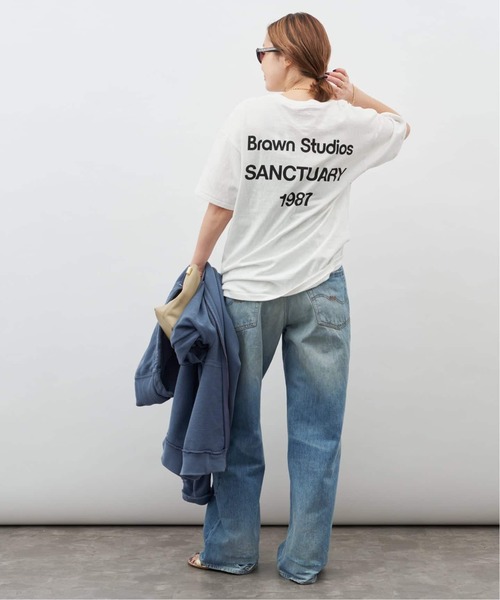 Deuxieme Classe(ドゥーズィエムクラス)の「追加【BRAWN/ブラウン】 LOGO Tシャツ(Tシャツ/カットソー・レディース・ブラック/ホワイト・FREE)」の21枚目の写真