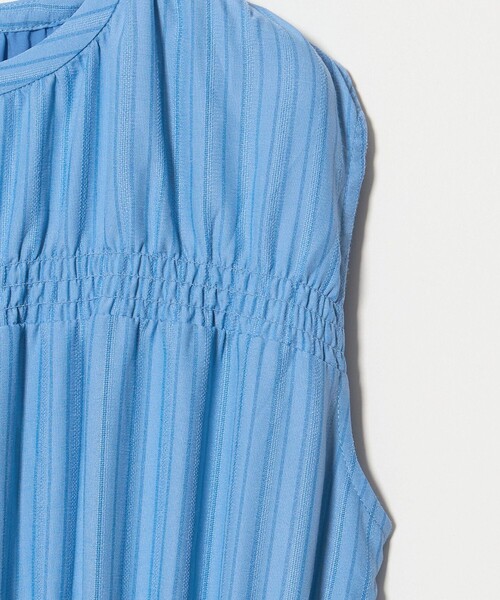 A DAY IN THE LIFE UNITED ARROWS（アデイインザライフユナイテッドアローズ）の「ギャザー ノースリーブワンピース ‐ウォッシャブル‐ ＜A DAY IN THE LIFE＞（ワンピース・レディース・ブラック/ライトブルー/ピンク・FREE）」の10枚目の写真