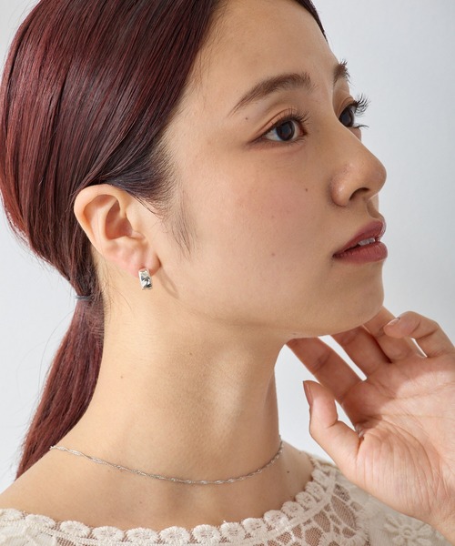 CALIN STANDARD(カリンスタンダード)の「◆金属アレルギー対応◆◆made in japan◆ 【高品質ポスト】【純金・純銀厚メッキ】ワイドニュアンス ジルコニアセラミックポストピアス(ピアス(両耳用)・レディース・シルバー/ゴールド/ピンクゴールド・FREE)」の4枚目の写真