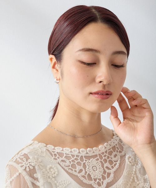 CALIN STANDARD(カリンスタンダード)の「◆金属アレルギー対応◆◆made in japan◆ 【高品質ポスト】【純金・純銀厚メッキ】ワイドニュアンス ジルコニアセラミックポストピアス(ピアス(両耳用)・レディース・シルバー/ゴールド/ピンクゴールド・FREE)」の6枚目の写真