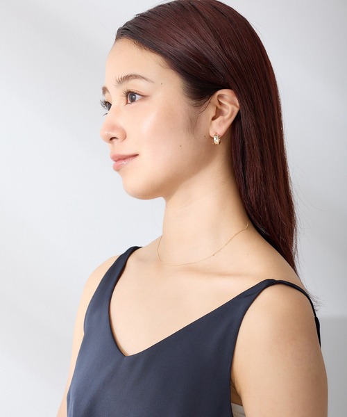 CALIN STANDARD(カリンスタンダード)の「◆金属アレルギー対応◆◆made in japan◆ 【高品質ポスト】【純金・純銀厚メッキ】ワイドニュアンス ジルコニアセラミックポストピアス(ピアス(両耳用)・レディース・シルバー/ゴールド/ピンクゴールド・FREE)」の12枚目の写真