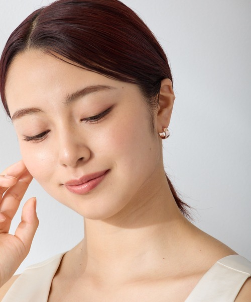 CALIN STANDARD(カリンスタンダード)の「◆金属アレルギー対応◆◆made in japan◆ 【高品質ポスト】【純金・純銀厚メッキ】ワイドニュアンス ジルコニアセラミックポストピアス(ピアス(両耳用)・レディース・シルバー/ゴールド/ピンクゴールド・FREE)」の16枚目の写真