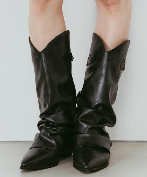 Knuth Marf(クヌースマーフ)の「Knuth Marf / クヌースマーフ western belted boots(ブーツ・レディース・ブラック/ブラウン・24cm/25cm/23cm)」の22枚目の写真