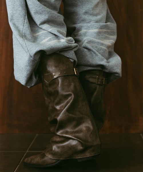 Knuth Marf(クヌースマーフ)の「Knuth Marf / クヌースマーフ western belted boots(ブーツ・レディース・ブラック/ブラウン・24cm/25cm/23cm)」の18枚目の写真