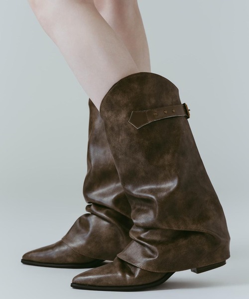 Knuth Marf(クヌースマーフ)の「Knuth Marf / クヌースマーフ western belted boots(ブーツ・レディース・ブラック/ブラウン・24cm/25cm/23cm)」の11枚目の写真