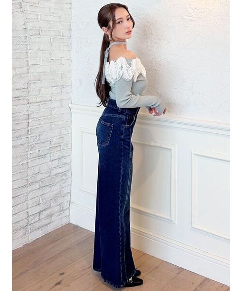 RESEXXY（リゼクシー）の「セミワイドストレートデニムパンツ（デニムパンツ・レディース・インディゴブルー/ブラウン・SMALL/MEDIUM）」の20枚目の写真