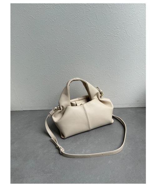 ap retro(アプレトロ)の「ワンショルダー ミニボストンBAG/バック/バッグ(ショルダーバッグ・レディース・オフホワイト/ブラウン/ブラック・FREE)」の9枚目の写真