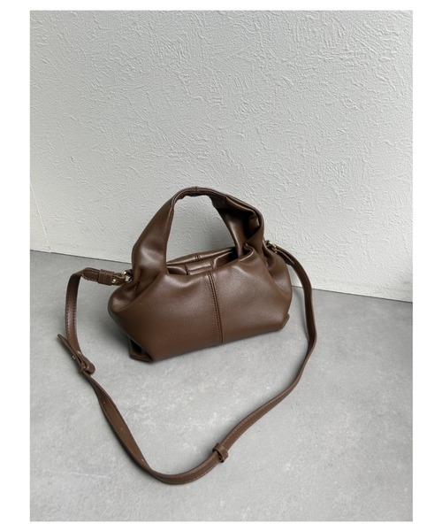 ap retro(アプレトロ)の「ワンショルダー ミニボストンBAG/バック/バッグ(ショルダーバッグ・レディース・オフホワイト/ブラウン/ブラック・FREE)」の12枚目の写真
