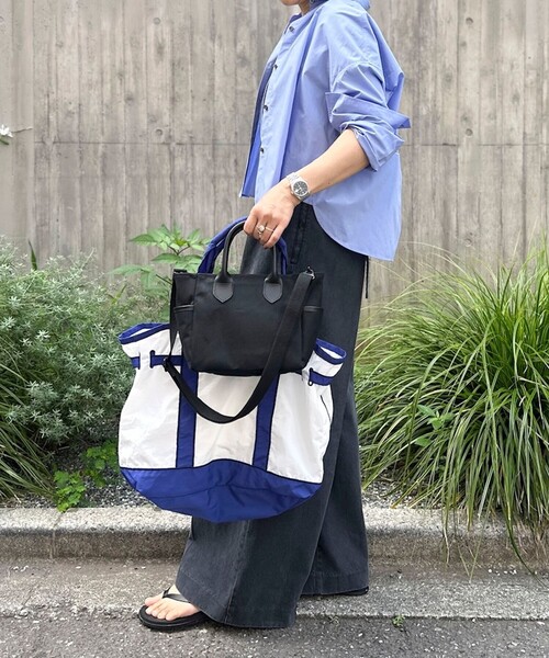 HOSU(ホス)の「【LA COUSETTE×HOSU /ラクゼット×ホス】TOTE BAG(トートバッグ・レディース・オレンジ/ブラック/グリーン系その他/ブルー系その他/ブラック系その他3・FREE)」の7枚目の写真