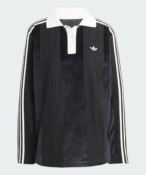 adidas（アディダス）の「adidas Originals ウィンターライズド 長袖 サッカージャージー / ロンT / アディダスオリジナルス adidas Originals（Tシャツ/カットソー・レディース・ブラック・XX-LARGE/LARGE/MEDIUM/SMALL/X-LARGE/X-SMALL）」の6枚目の写真