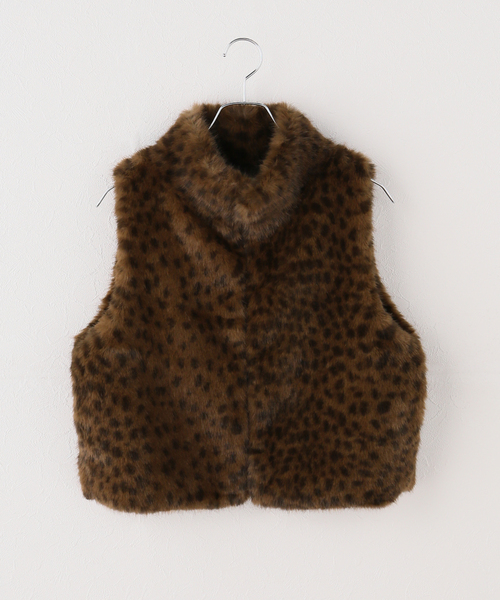 JOURNAL STANDARD(ジャーナルスタンダード)の「【ARCHIVE STANCE/アーカイブスタンス】 Fake fur mini vest(ブルゾン・レディース・ベージュ・FREE)」の1枚目の写真