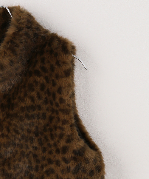 JOURNAL STANDARD(ジャーナルスタンダード)の「【ARCHIVE STANCE/アーカイブスタンス】 Fake fur mini vest(ブルゾン・レディース・ベージュ・FREE)」の3枚目の写真