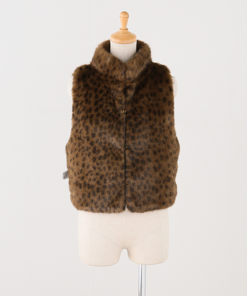 JOURNAL STANDARD(ジャーナルスタンダード)の「【ARCHIVE STANCE/アーカイブスタンス】 Fake fur mini vest(ブルゾン・レディース・ベージュ・FREE)」の6枚目の写真