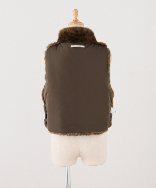 JOURNAL STANDARD(ジャーナルスタンダード)の「【ARCHIVE STANCE/アーカイブスタンス】 Fake fur mini vest(ブルゾン・レディース・ベージュ・FREE)」の7枚目の写真