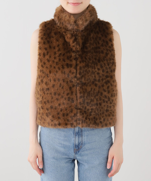 JOURNAL STANDARD(ジャーナルスタンダード)の「【ARCHIVE STANCE/アーカイブスタンス】 Fake fur mini vest(ブルゾン・レディース・ベージュ・FREE)」の11枚目の写真