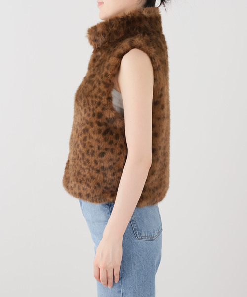 JOURNAL STANDARD(ジャーナルスタンダード)の「【ARCHIVE STANCE/アーカイブスタンス】 Fake fur mini vest(ブルゾン・レディース・ベージュ・FREE)」の12枚目の写真
