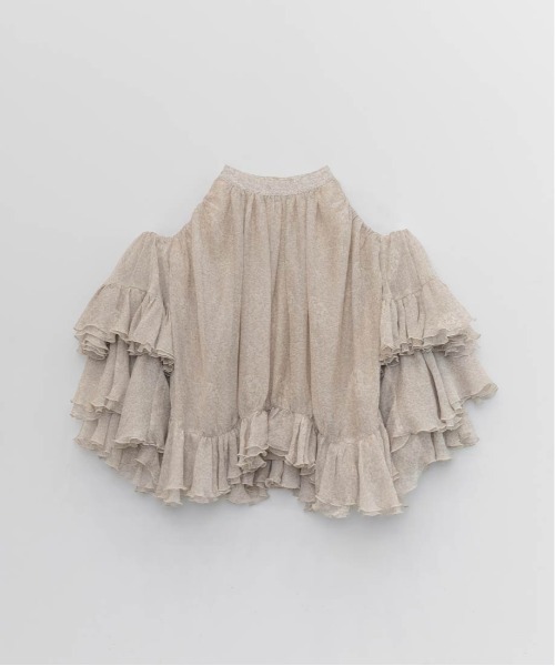 RANDA（ランダ）の「ラッフルフリルオフショルダーブラウス（シャツ/ブラウス・レディース・ブラウン/ピンク/ベージュ系その他・0/1）」の17枚目の写真