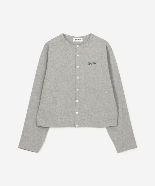 GYMPHLEX(ジムフレックス)の「Gymphlex | コットン天竺 クルーネックカーディガン WOMEN(カーディガン/ボレロ・レディース・ブラック/グレー/レッド・14)」の4枚目の写真