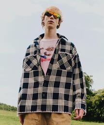 BEAVER | B omnivore/ビーオムニボー　HAND STITCH FLANNEL ハンドステッチフランネルシャツ(シャツ/ブラウス)