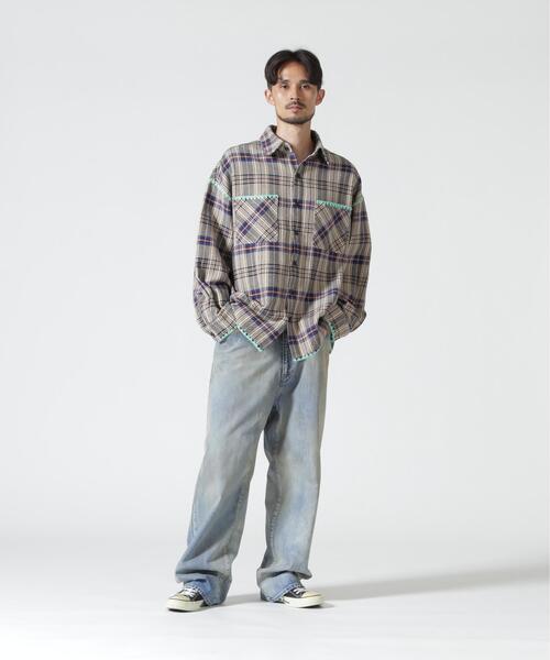 BEAVER(ビーバー)の「B omnivore/ビーオムニボー HAND STITCH FLANNEL ハンドステッチフランネルシャツ(シャツ/ブラウス・メンズ・ブラック/レッド/ナチュラル/ネイビー/ホワイト・L/M)」の16枚目の写真