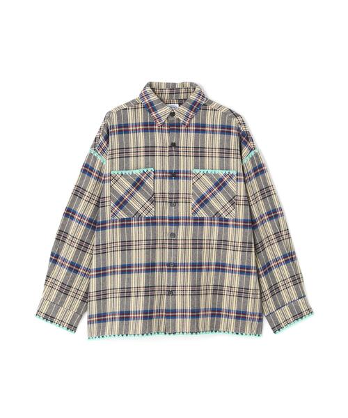 BEAVER(ビーバー)の「B omnivore/ビーオムニボー HAND STITCH FLANNEL ハンドステッチフランネルシャツ(シャツ/ブラウス・メンズ・ブラック/レッド/ナチュラル/ネイビー/ホワイト・L/M)」の17枚目の写真