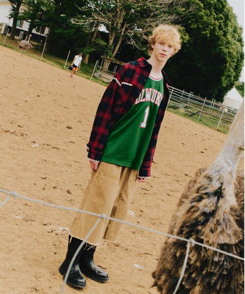 BEAVER(ビーバー)の「B omnivore/ビーオムニボー HAND STITCH FLANNEL ハンドステッチフランネルシャツ(シャツ/ブラウス・メンズ・ブラック/レッド/ナチュラル/ネイビー/ホワイト・L/M)」の20枚目の写真