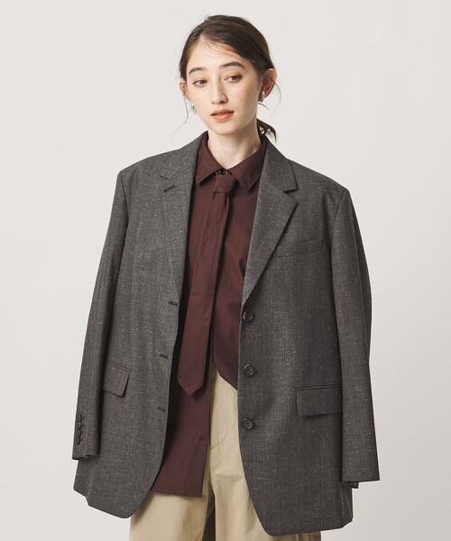 UNITED ARROWS(ユナイテッドアローズ)の「コットン タイ シャツ(シャツ/ブラウス・レディース・ライトブルー/その他1/ダークブラウン・FREE)」の2枚目の写真
