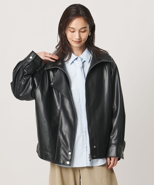 UNITED ARROWS(ユナイテッドアローズ)の「コットン タイ シャツ(シャツ/ブラウス・レディース・ライトブルー/その他1/ダークブラウン・FREE)」の5枚目の写真
