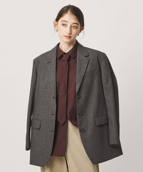 UNITED ARROWS(ユナイテッドアローズ)の「コットン タイ シャツ(シャツ/ブラウス・レディース・ライトブルー/その他1/ダークブラウン・FREE)」の7枚目の写真