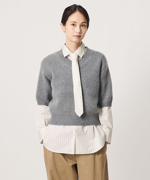 UNITED ARROWS(ユナイテッドアローズ)の「コットン タイ シャツ(シャツ/ブラウス・レディース・ライトブルー/その他1/ダークブラウン・FREE)」の13枚目の写真