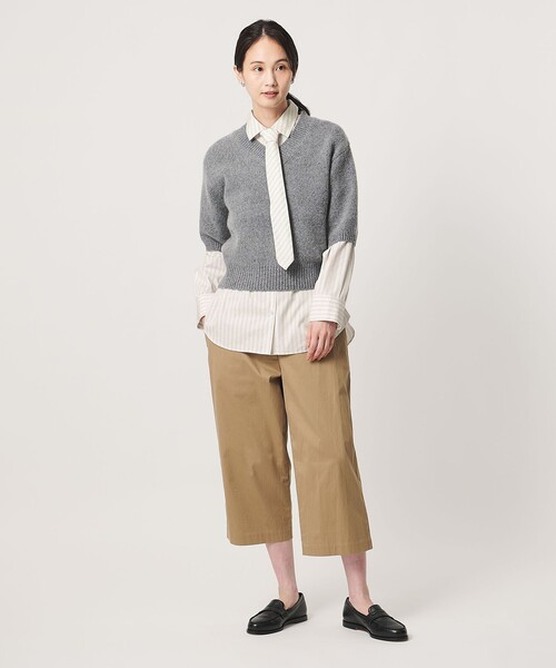 UNITED ARROWS(ユナイテッドアローズ)の「コットン タイ シャツ(シャツ/ブラウス・レディース・ライトブルー/その他1/ダークブラウン・FREE)」の14枚目の写真