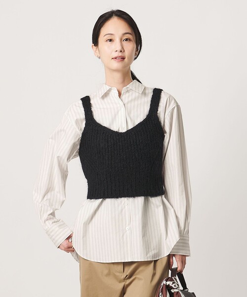 UNITED ARROWS(ユナイテッドアローズ)の「コットン タイ シャツ(シャツ/ブラウス・レディース・ライトブルー/その他1/ダークブラウン・FREE)」の15枚目の写真