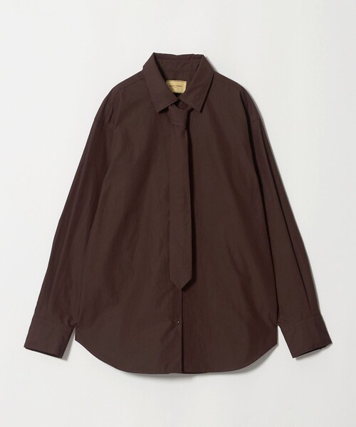 UNITED ARROWS(ユナイテッドアローズ)の「コットン タイ シャツ(シャツ/ブラウス・レディース・ライトブルー/その他1/ダークブラウン・FREE)」の20枚目の写真