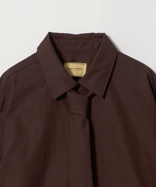 UNITED ARROWS(ユナイテッドアローズ)の「コットン タイ シャツ(シャツ/ブラウス・レディース・ライトブルー/その他1/ダークブラウン・FREE)」の22枚目の写真