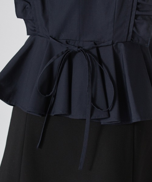 SNIDEL(スナイデル)の「フリルペプラムブラウス(シャツ/ブラウス・レディース・ホワイト/ネイビー/ブラウン・F)」の11枚目の写真