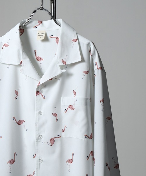 NILWAY(ニルウェイ)の「総柄長袖シャツ(シャツ/ブラウス・メンズ・ライトグレー/ブラック・X-LARGE/LARGE/MEDIUM)」の6枚目の写真