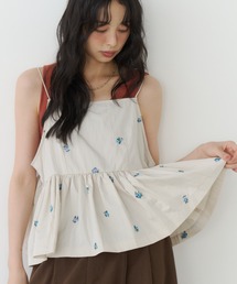 花柄刺繍キャミビスチェ