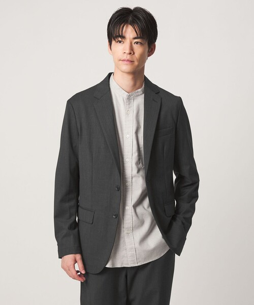 green label relaxing(グリーンレーベルリラクシング)の「ウォッシャブル サージ ナロー ジャケット -2WAYストレッチ-(テーラードジャケット・メンズ・ネイビー/オリーブ/ダークグレー・M/S/XL/L)」の2枚目の写真