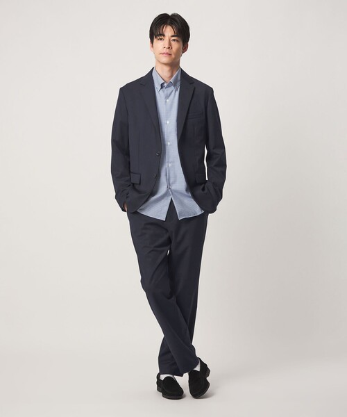 green label relaxing(グリーンレーベルリラクシング)の「ウォッシャブル サージ ナロー ジャケット -2WAYストレッチ-(テーラードジャケット・メンズ・ネイビー/オリーブ/ダークグレー・M/S/XL/L)」の5枚目の写真
