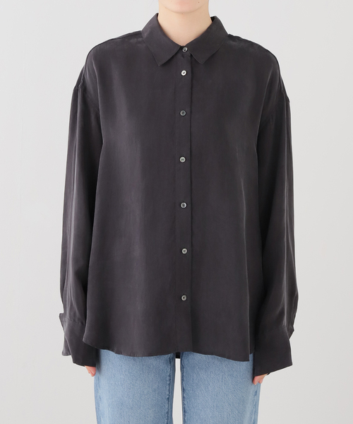 Spick & Span(スピックアンドスパン)の「フィブリルキュプラオーバーシャツ(シャツ/ブラウス・レディース・ベージュ/ブラック系その他・FREE)」の21枚目の写真