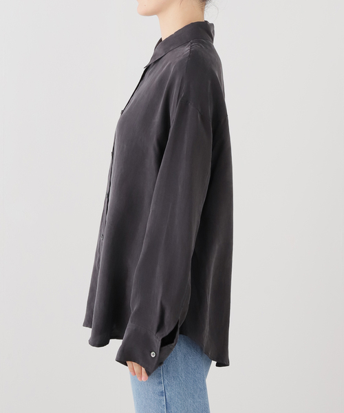 Spick & Span(スピックアンドスパン)の「フィブリルキュプラオーバーシャツ(シャツ/ブラウス・レディース・ベージュ/ブラック系その他・FREE)」の22枚目の写真