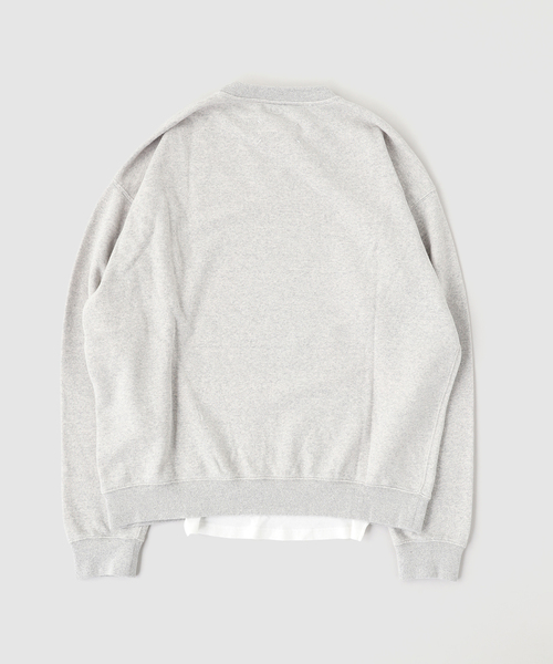 Maison Margiela(メゾンマルジェラ)の「MAISON MARGIELA(メゾン マルジェラ) DOUBLE LAYERED SWEATSHIRT(Tシャツ/カットソー・メンズ・ライトグレー・LARGE/MEDIUM)」の2枚目の写真