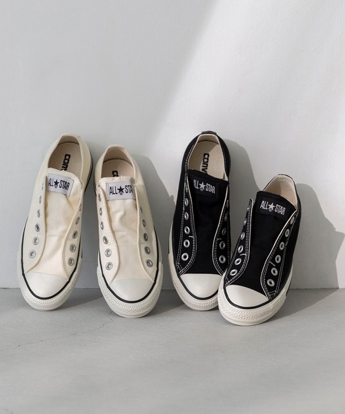 CONVERSE(コンバース)の「CONVERSE コンバース ALL STAR SLIP N OX オールスター スリップ スニーカー(スニーカー・レディース・ブラック/ホワイト・25.0cm/26.5cm/27.0cm/26.0cm/23.0cm/22.5cm/25.5cm/24.5cm/24.0cm/23.5cm)」の4枚目の写真