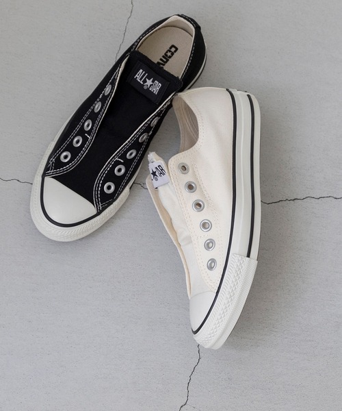 CONVERSE(コンバース)の「CONVERSE コンバース ALL STAR SLIP N OX オールスター スリップ スニーカー(スニーカー・レディース・ブラック/ホワイト・25.0cm/26.5cm/27.0cm/26.0cm/23.0cm/22.5cm/25.5cm/24.5cm/24.0cm/23.5cm)」の18枚目の写真