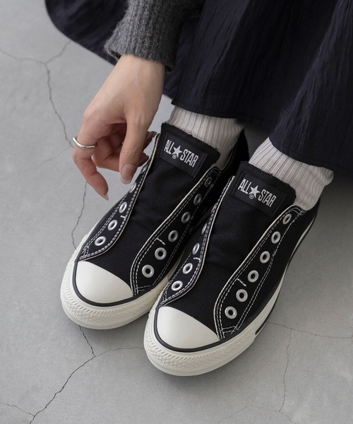 CONVERSE(コンバース)の「CONVERSE コンバース ALL STAR SLIP N OX オールスター スリップ スニーカー(スニーカー・レディース・ブラック/ホワイト・25.0cm/26.5cm/27.0cm/26.0cm/23.0cm/22.5cm/25.5cm/24.5cm/24.0cm/23.5cm)」の19枚目の写真