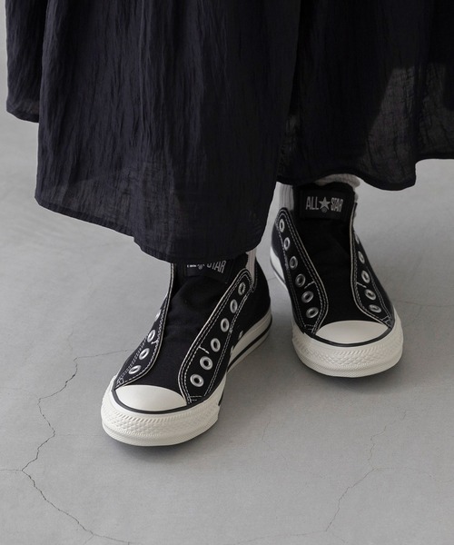 CONVERSE(コンバース)の「CONVERSE コンバース ALL STAR SLIP N OX オールスター スリップ スニーカー(スニーカー・レディース・ブラック/ホワイト・25.0cm/26.5cm/27.0cm/26.0cm/23.0cm/22.5cm/25.5cm/24.5cm/24.0cm/23.5cm)」の22枚目の写真