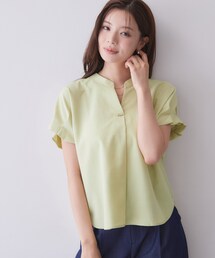 【大人気により追加生産】タックスキッパーブラウス《接触冷感/吸水速乾/洗濯機OK/イージーアイロン/防シワ/XS-3L》